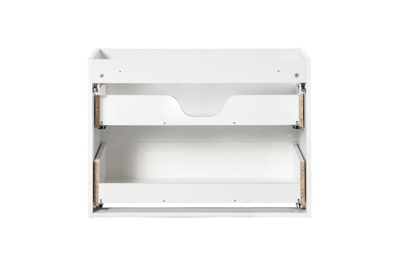 Pakabinama vonios spintelė su praustuvu 828 NOVA WHITE