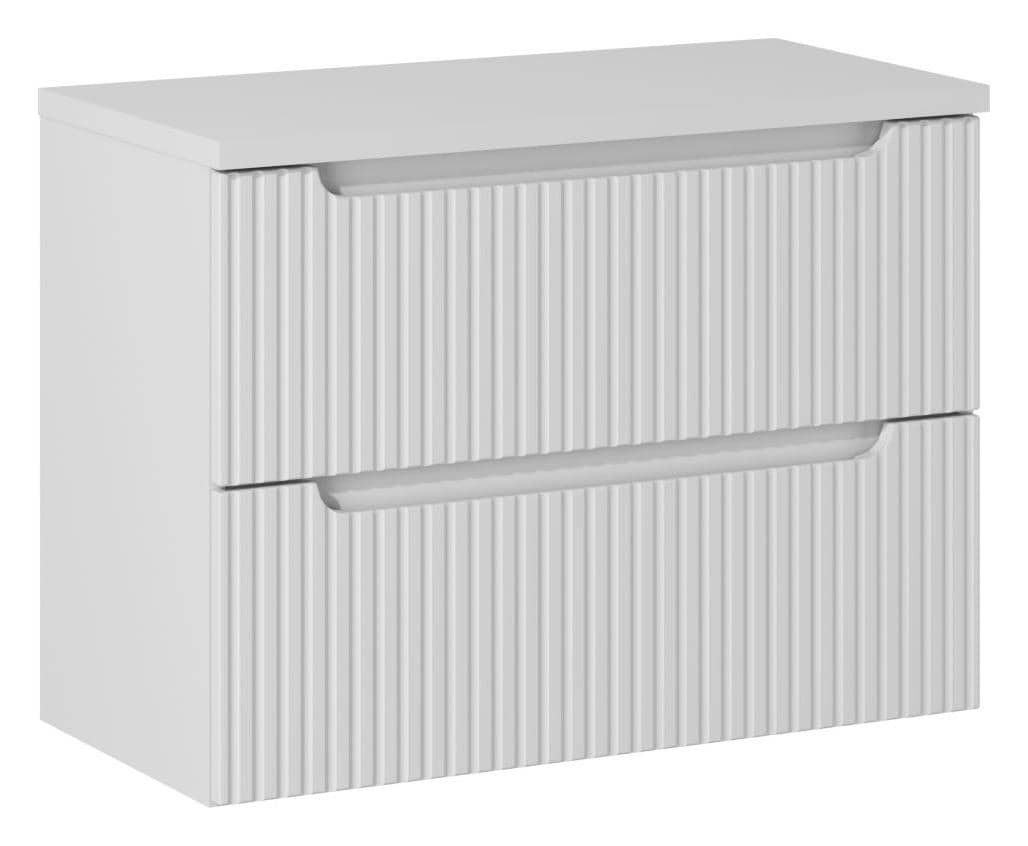 Pakabinama vonios spintelė su stalviršiumi 828 NOVA WHITE