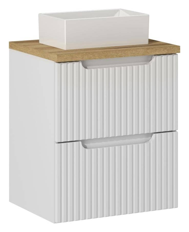 Pakabinama vonios spintelė su praustuvu 825B NOVA WHITE