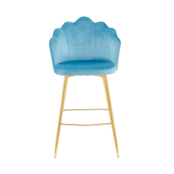 Baro kėdė SF396, mėlyna, 52x54x100 cm