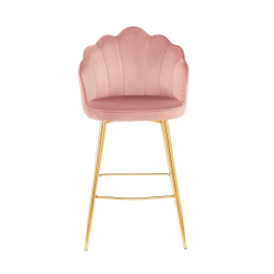 Baro kėdė SF396, rožinė, 52x54x100 cm
