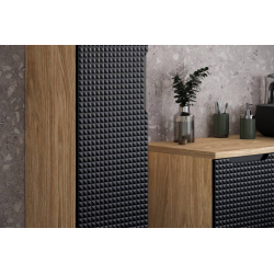 Pakabinama vonios spintelė 800 LUXOR NERO