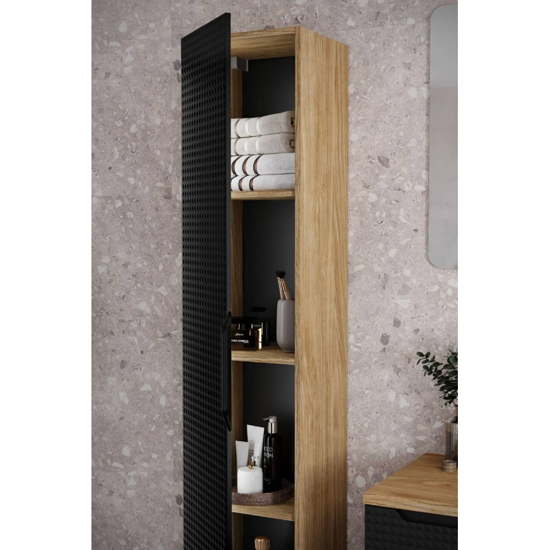 Pakabinama vonios spintelė 800 LUXOR NERO