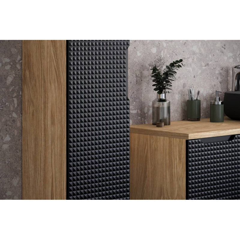 Pakabinama vonios spintelė 833 LUXOR NERO