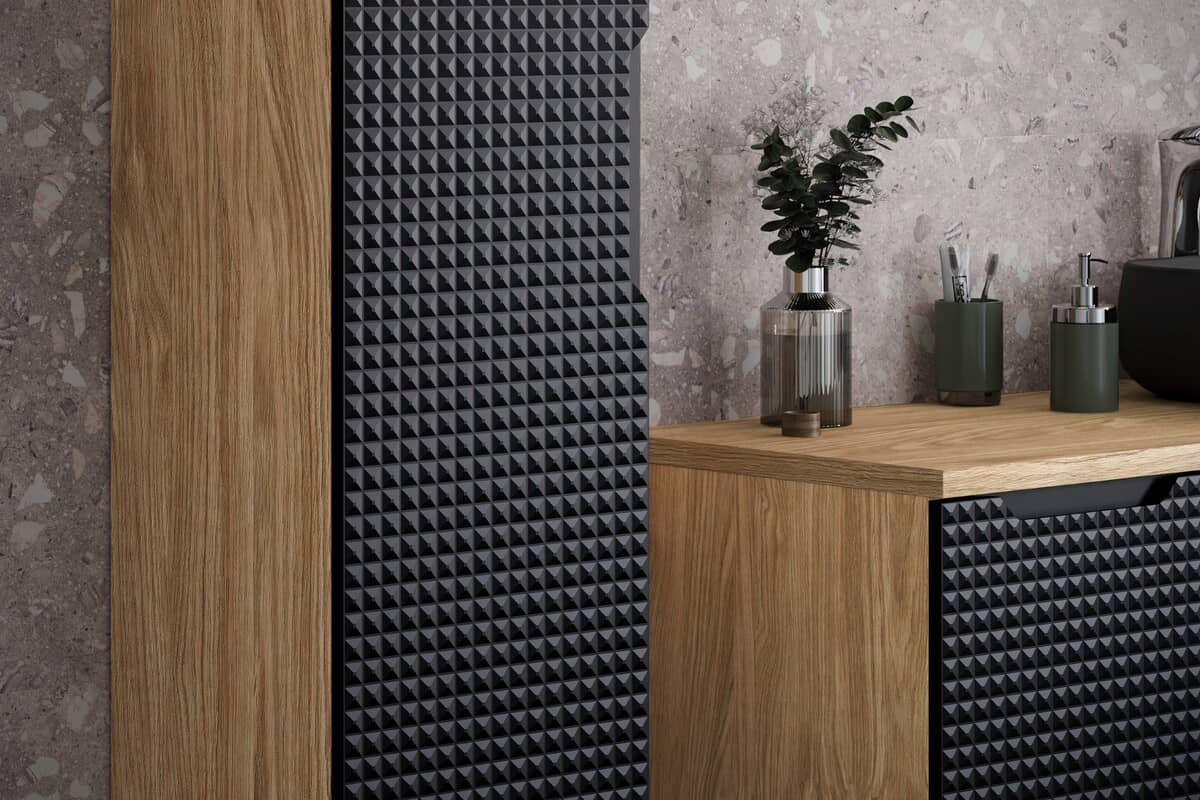 Pakabinama vonios spintelė 834 LUXOR NERO