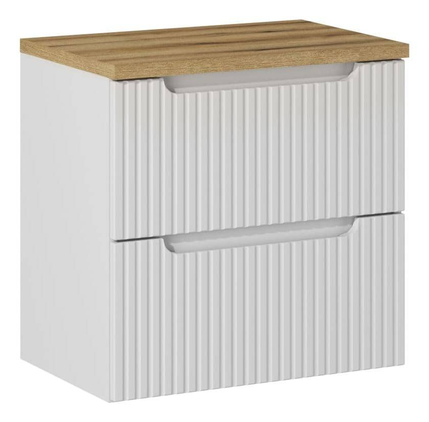 Pakabinama vonios spintelė su stalviršiumi 826A NOVA WHITE