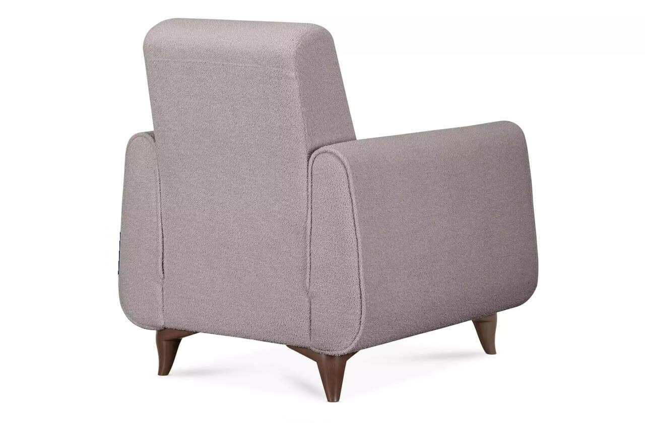 Fotelis GUSTA TEDDY, pilkas, 83x81x95 cm