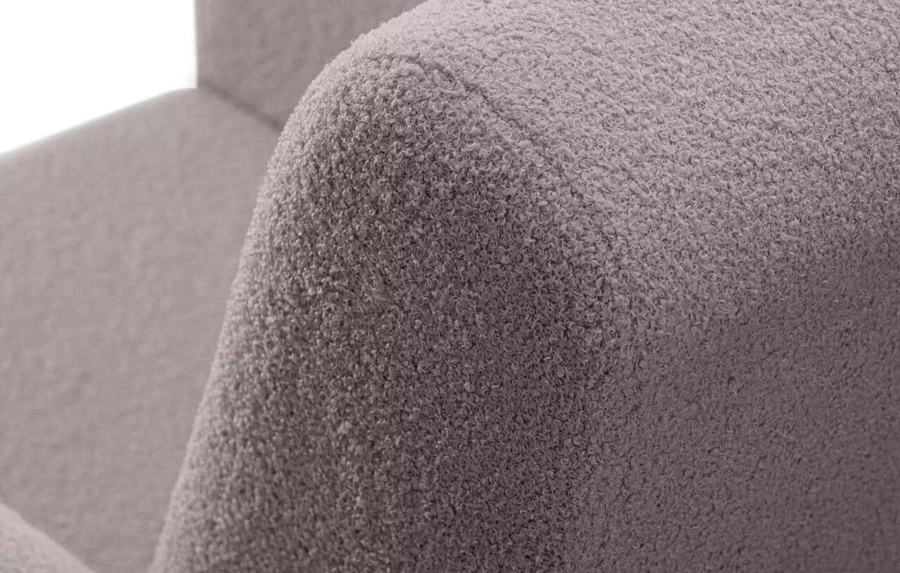 Fotelis GUSTA TEDDY, pilkas, 83x81x95 cm