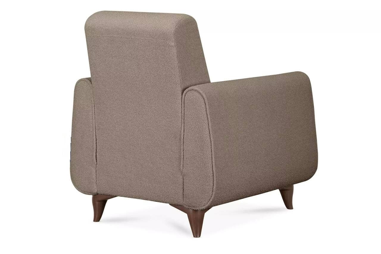 Fotelis GUSTA TEDDY, rudas, 83x81x95 cm