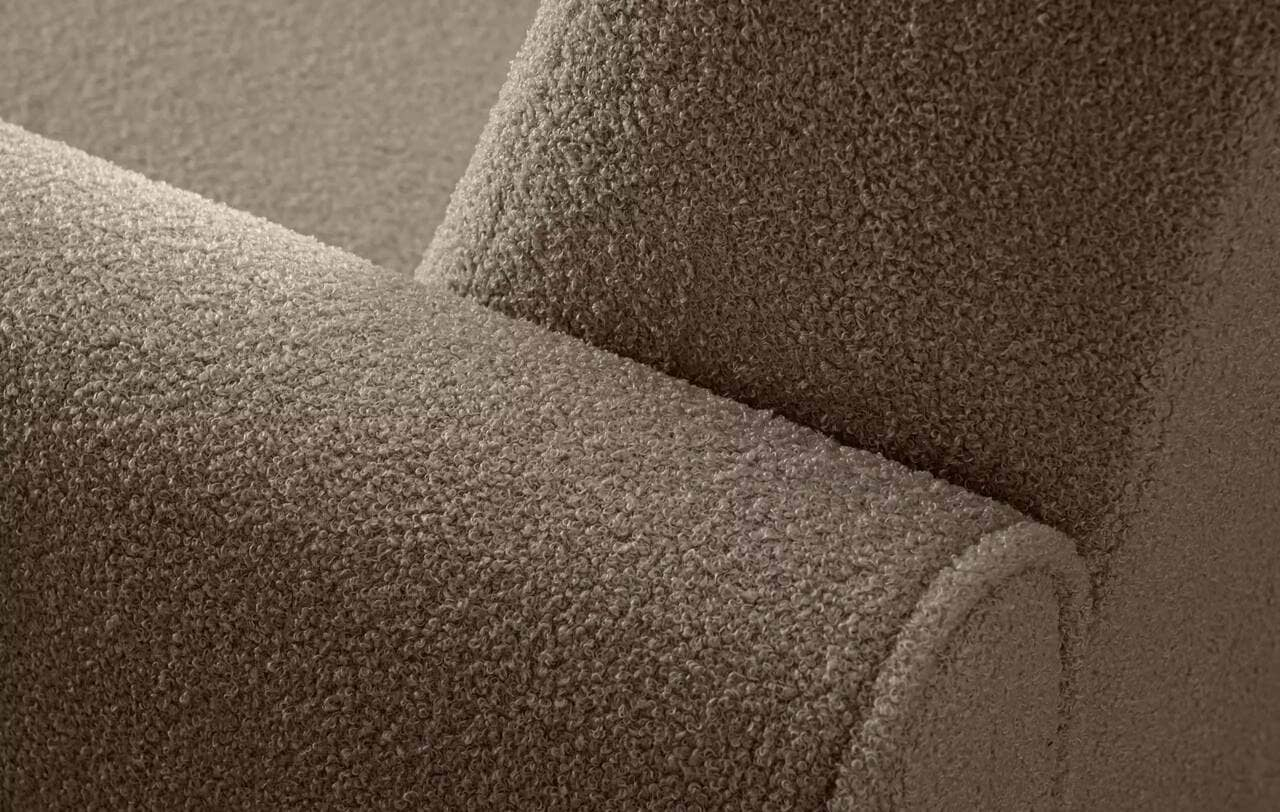 Fotelis GUSTA TEDDY, rudas, 83x81x95 cm