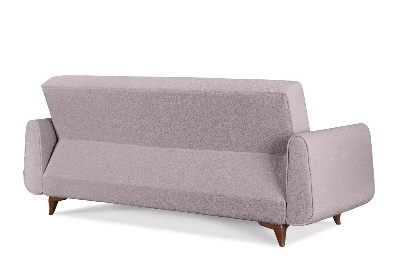Sofa GUSTA TEDDY, pilka, 230x98x98 cm