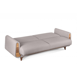 Sofa GUSTA TEDDY, pilka, 230x98x98 cm