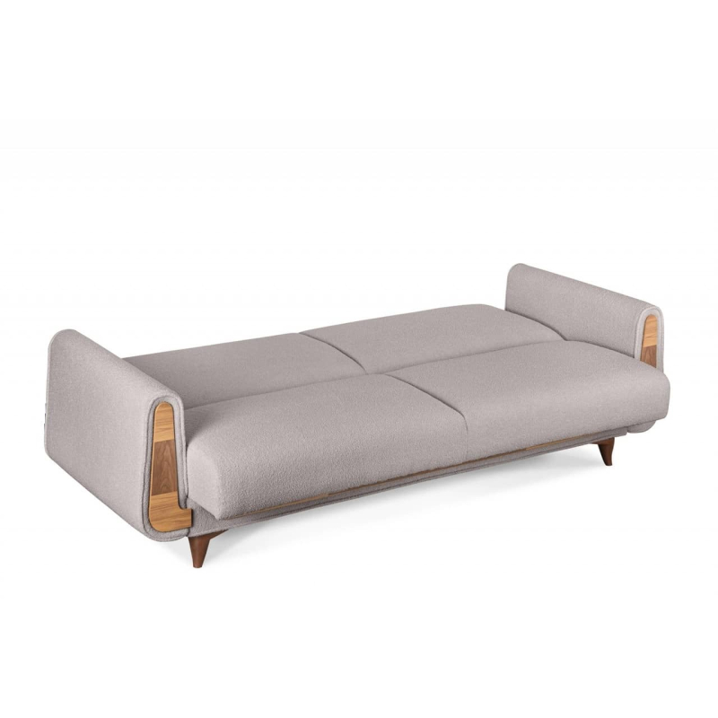 Sofa GUSTA TEDDY, pilka, 230x98x98 cm