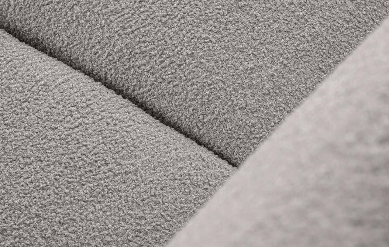 Sofa GUSTA TEDDY, pilka, 230x98x98 cm