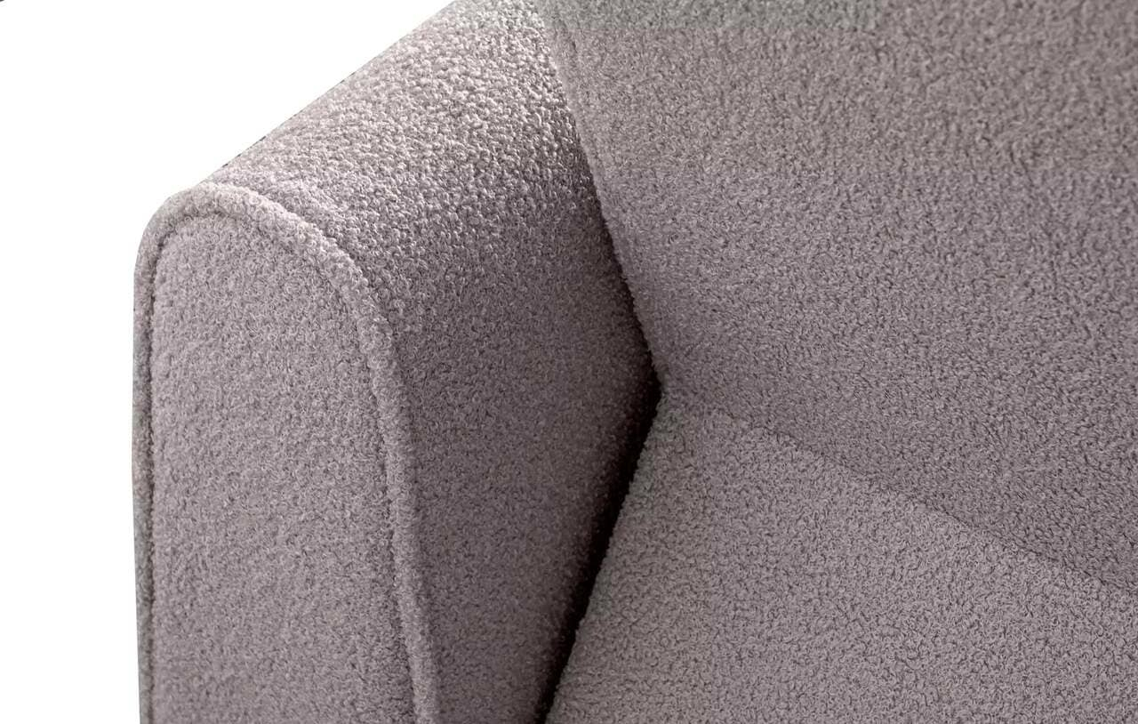 Sofa GUSTA TEDDY, pilka, 230x98x98 cm
