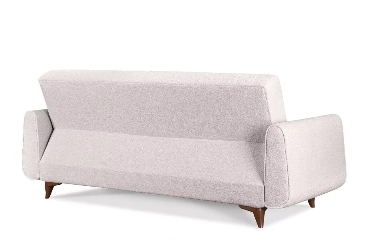 Sofa GUSTA TEDDY, balta, 230x98x98 cm