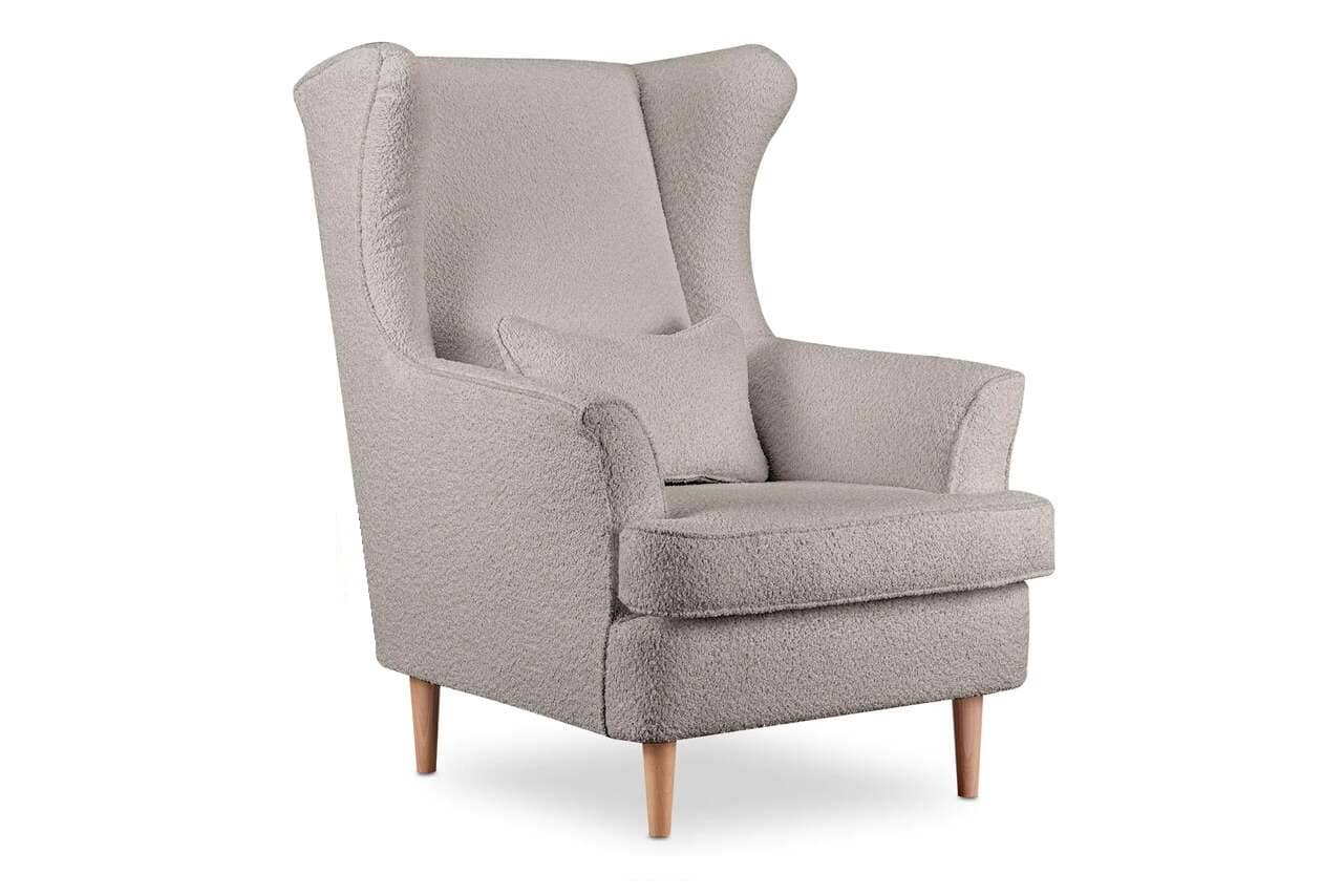 Fotelis STRAL BOUCLE, beige, 82x80x108 cm