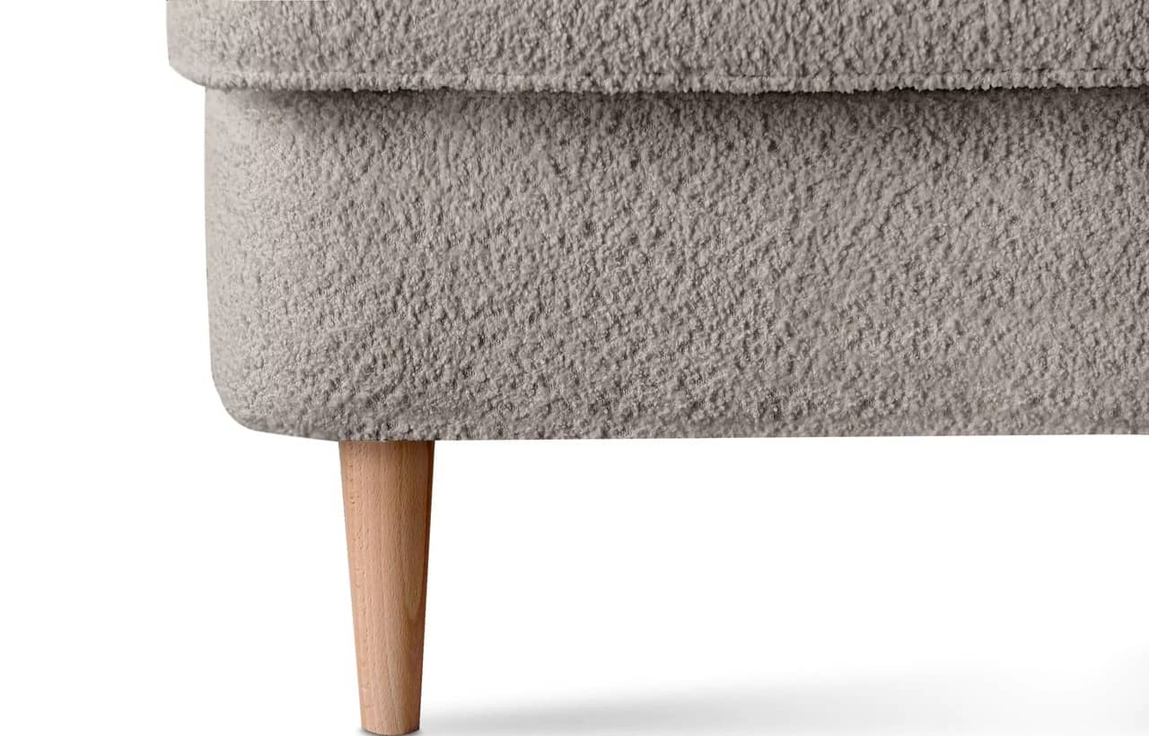 Fotelis STRAL BOUCLE, beige, 82x80x108 cm