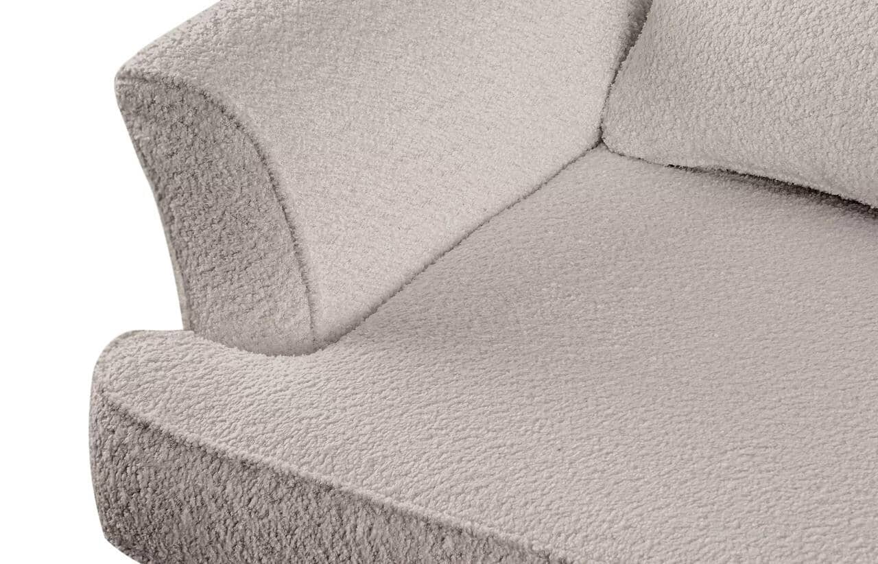 Fotelis STRAL BOUCLE, beige, 82x80x108 cm