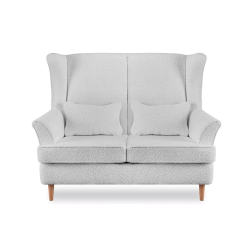 Sofa STRAL BOUCLE, pilka, 136x96x106 cm