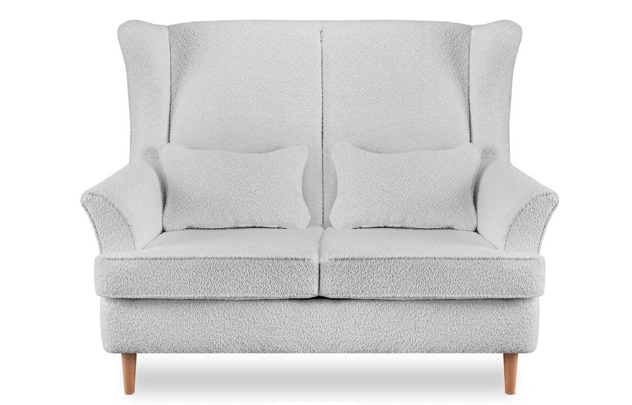 Sofa STRAL BOUCLE, pilka, 136x96x106 cm