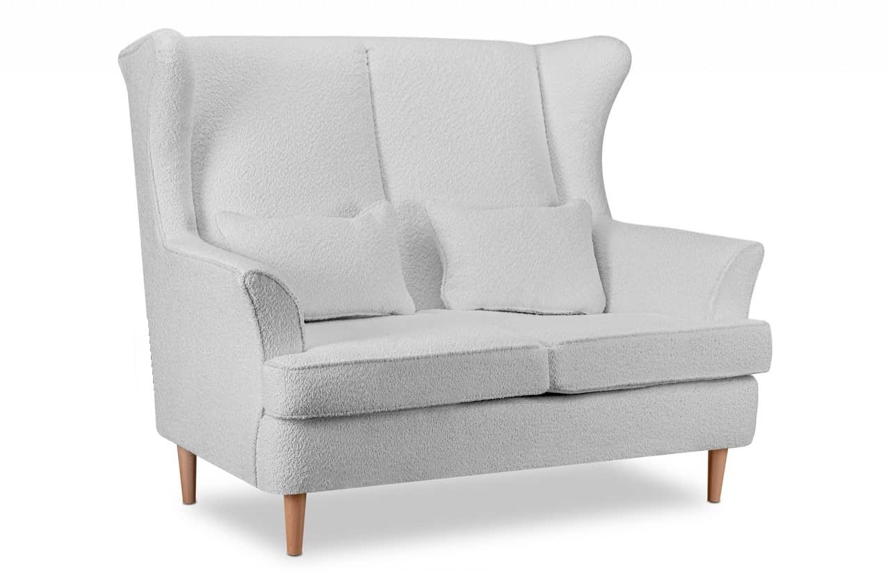 Sofa STRAL BOUCLE, pilka, 136x96x106 cm