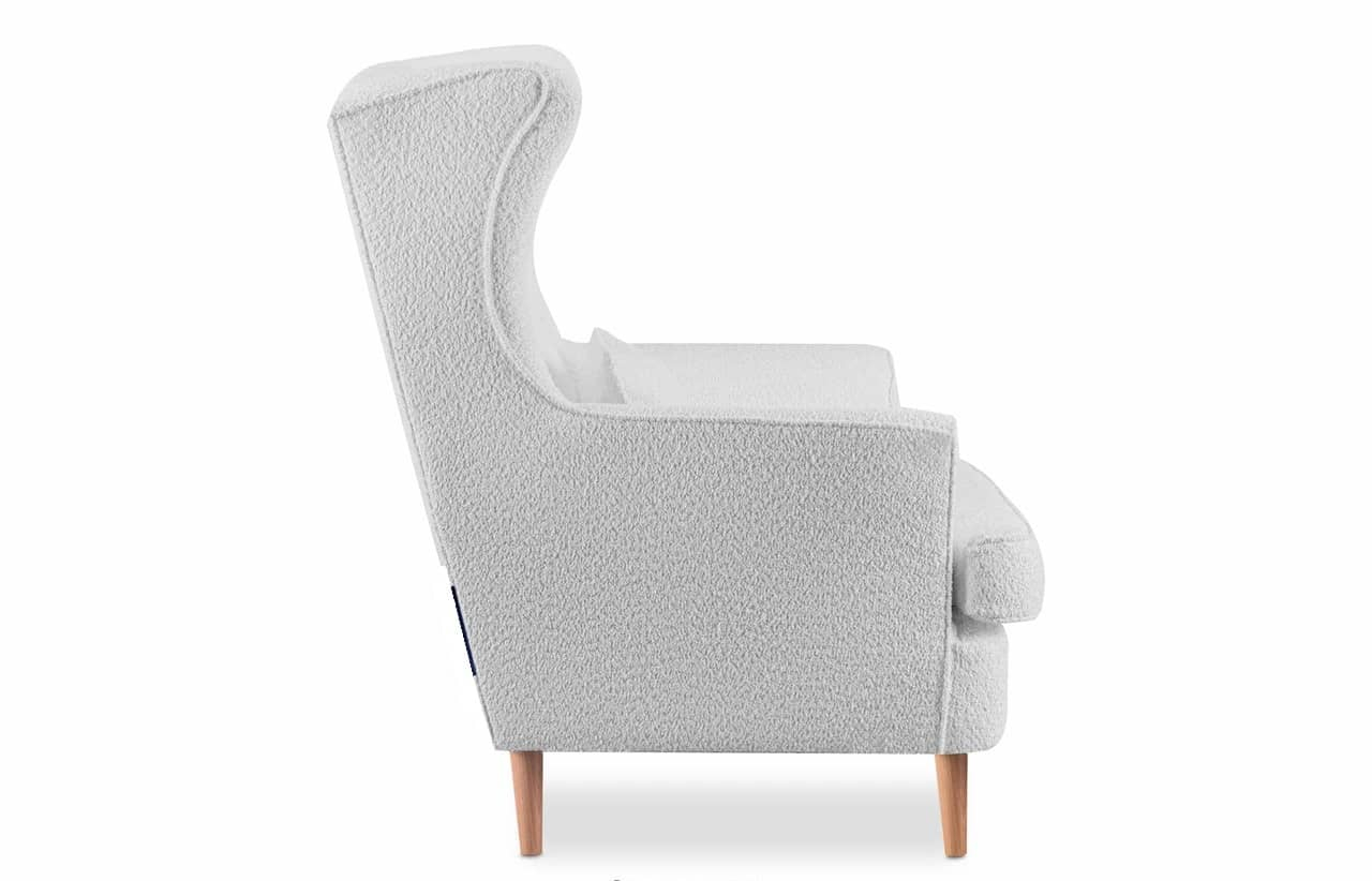Sofa STRAL BOUCLE, pilka, 136x96x106 cm