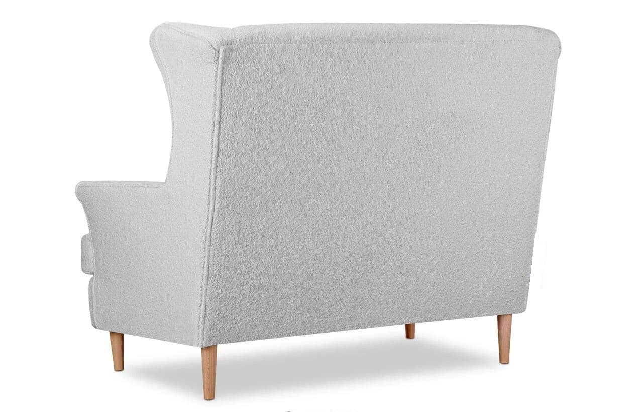 Sofa STRAL BOUCLE, pilka, 136x96x106 cm