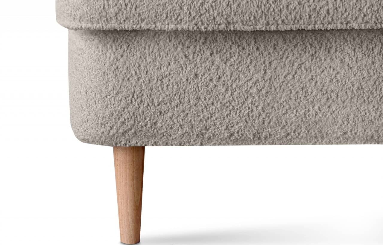 Sofa STRAL BOUCLE, smėlio, 136x96x106 cm