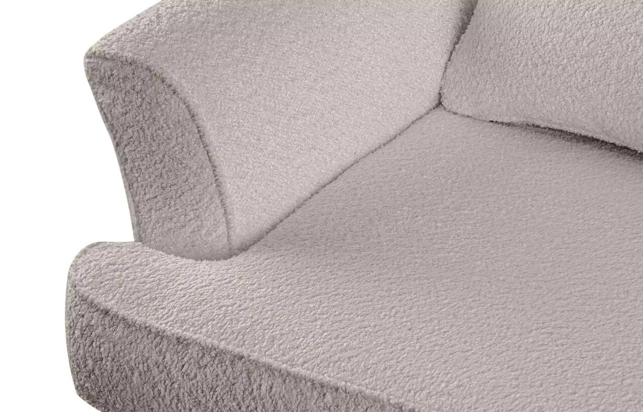 Sofa STRAL BOUCLE, smėlio, 136x96x106 cm