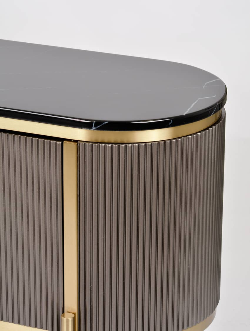 TV spintelė STILI, grafito, 200x40x60 cm