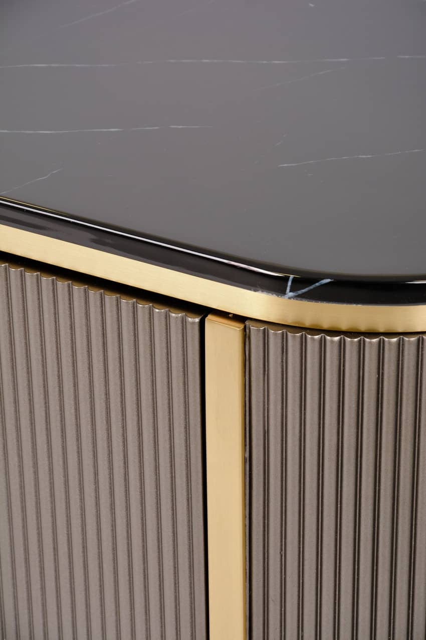 TV spintelė STILI, grafito, 200x40x60 cm