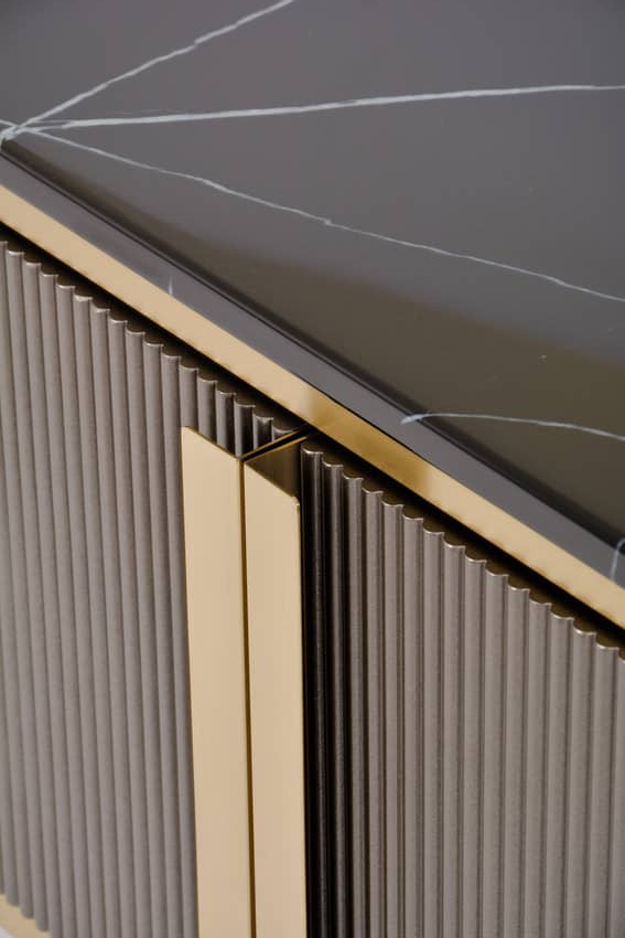 TV spintelė STILI, grafito, 200x40x60 cm