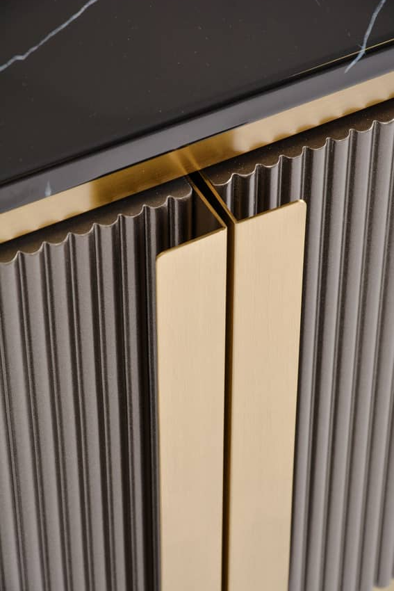 TV spintelė STILI, grafito, 200x40x60 cm