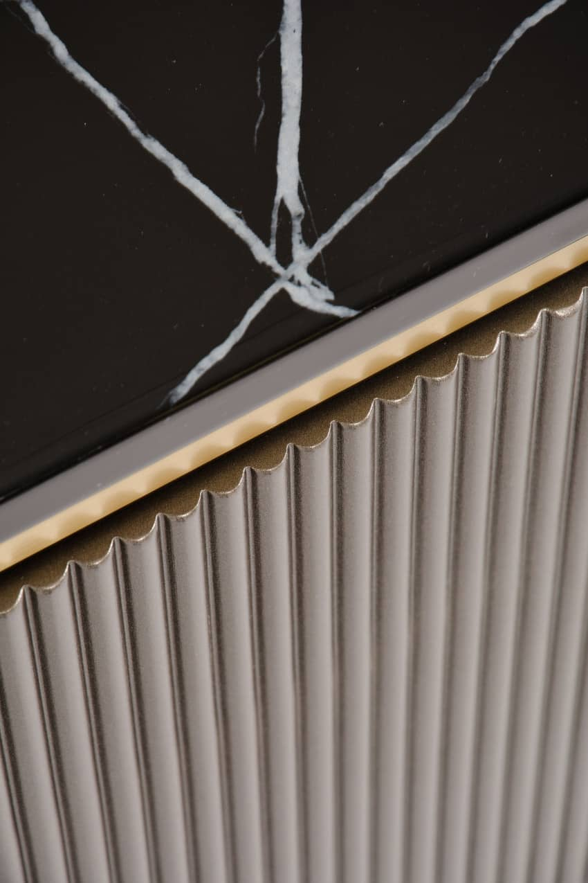 TV spintelė STILI, grafito, 200x40x60 cm