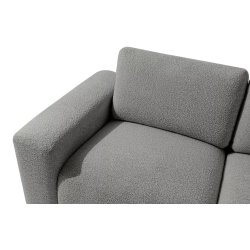 Kampinė sofa ZUCO, pilka, kairinė/dešininė, 430x105x84 cm