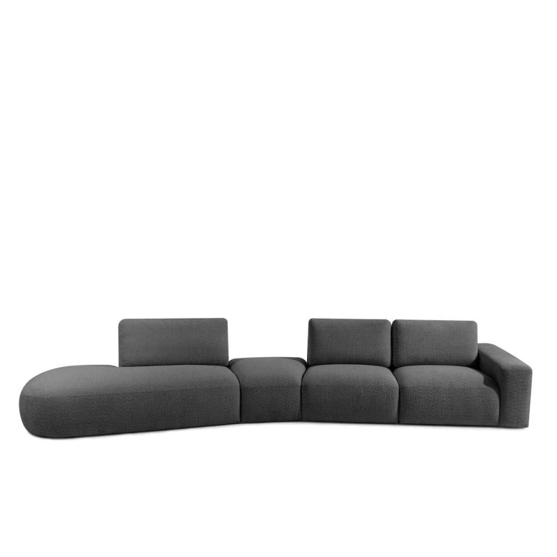 Kampinė sofa ZUCO, grafito,...