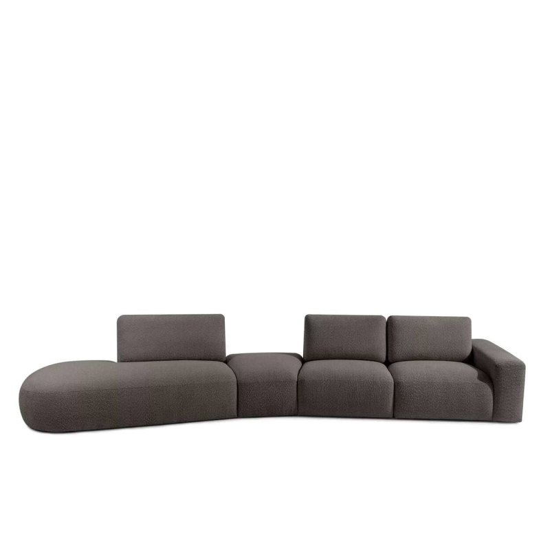 Kampinė sofa ZUCO, ruda,...