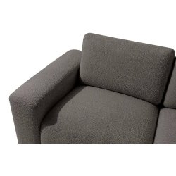 Kampinė sofa ZUCO, ruda, kairinė/dešininė, 430x105x84 cm