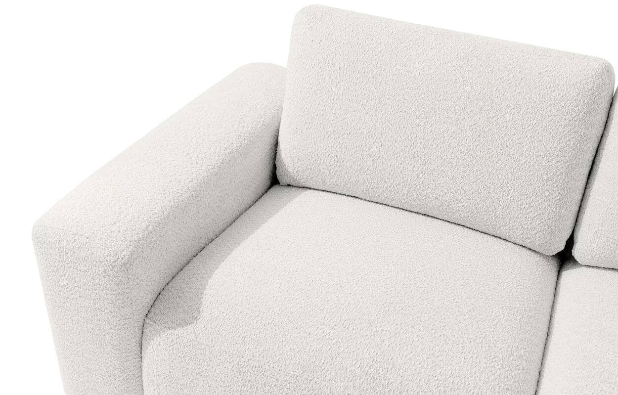 Kampinė sofa ZUCO, ecru, kairinė/dešininė, 350x105x84 cm