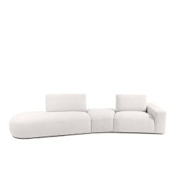 Kampinė sofa ZUCO, ecru, kairinė/dešininė, 350x105x84 cm