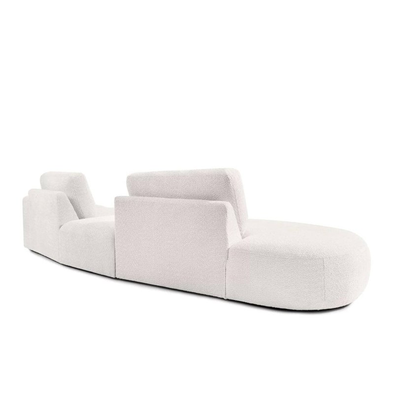 Kampinė sofa ZUCO, ecru, kairinė/dešininė, 350x105x84 cm