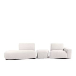 Kampinė sofa ZUCO, ecru, kairinė/dešininė, 350x105x84 cm