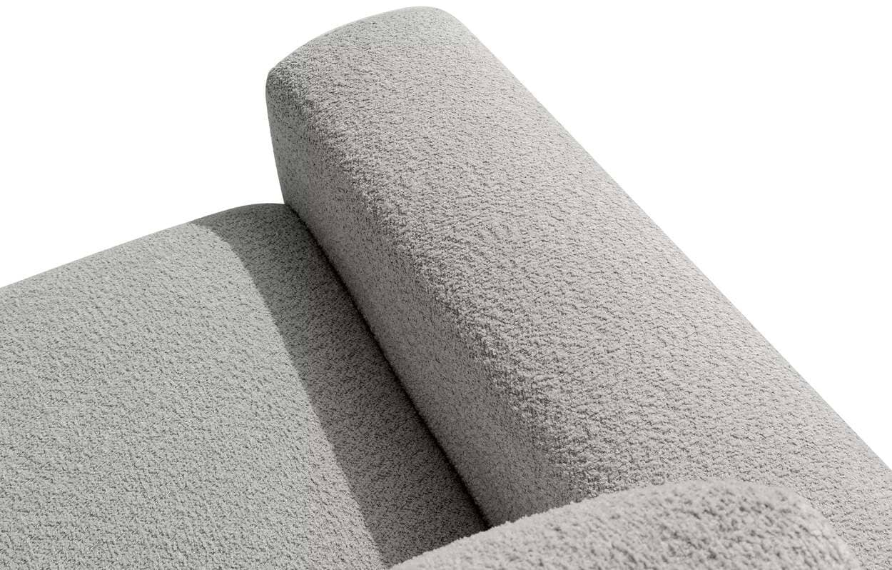 Kampinė sofa ZUCO, pelenų, kairinė/dešininė, 350x105x84 cm