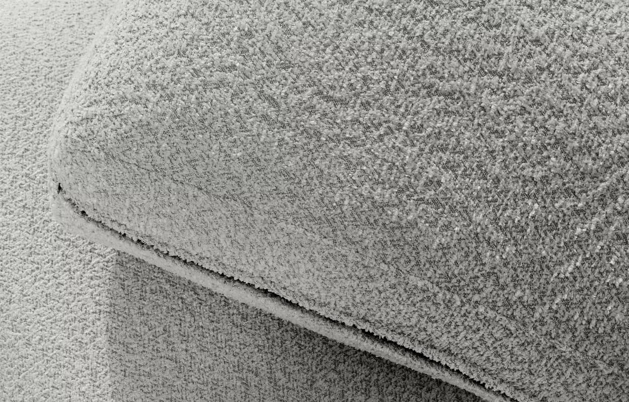 Kampinė sofa ZUCO, pelenų, kairinė/dešininė, 350x105x84 cm