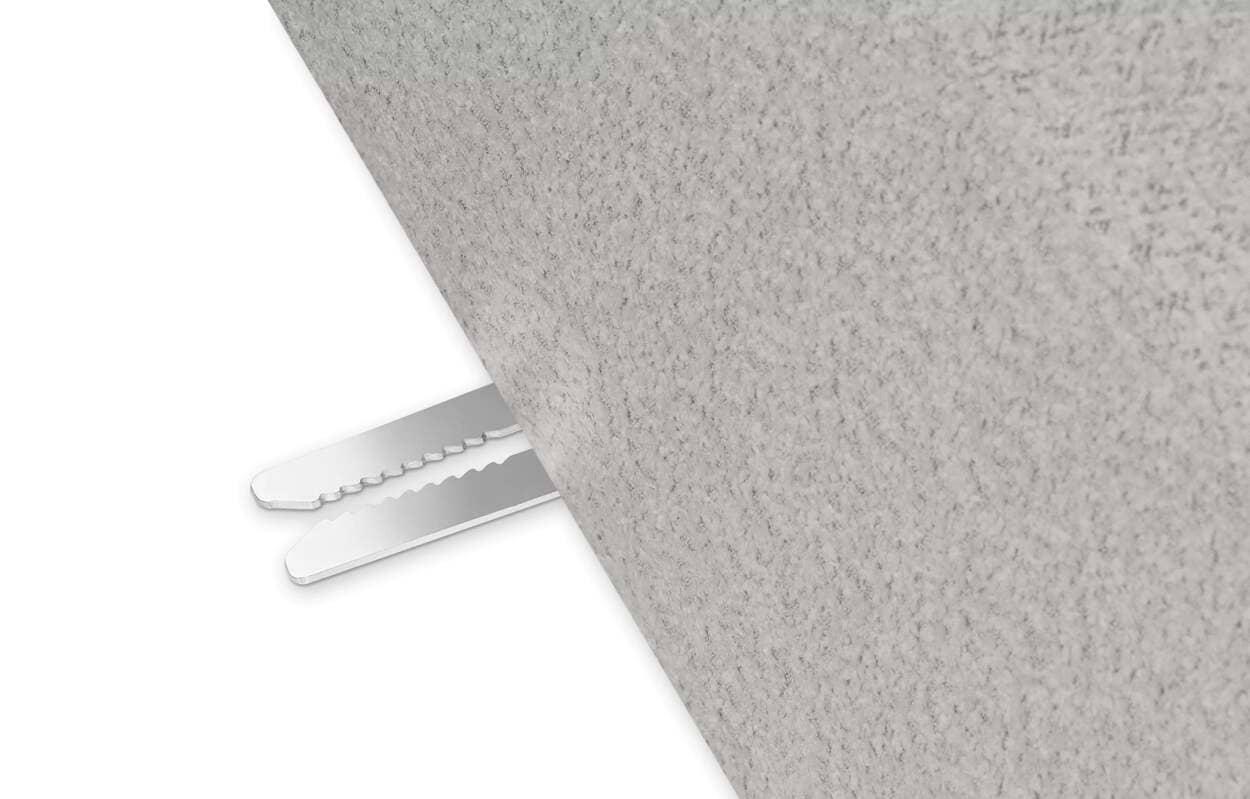 Kampinė sofa ZUCO, pelenų, kairinė/dešininė, 350x105x84 cm