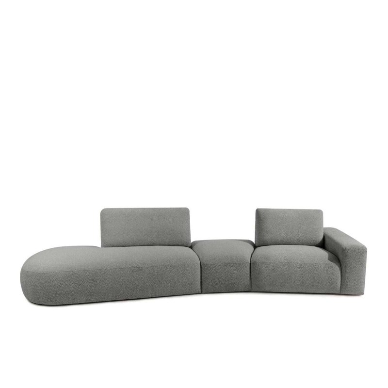 Kampinė sofa ZUCO, pilka,...