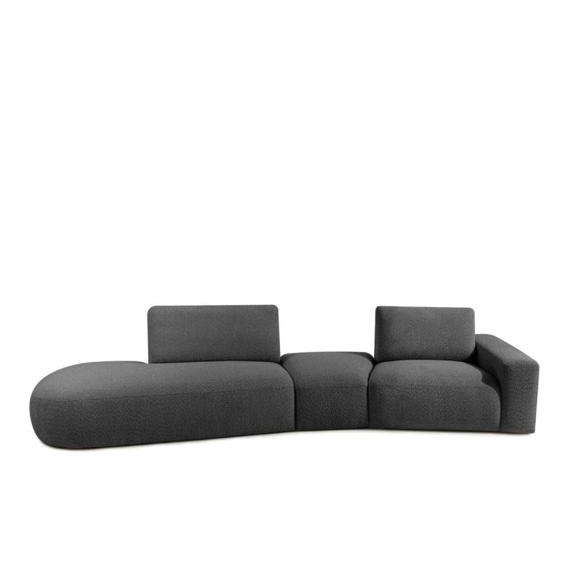 Kampinė sofa ZUCO, grafito,...