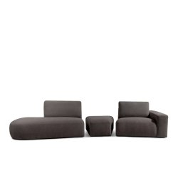 Kampinė sofa ZUCO, ruda, kairinė/dešininė, 350x105x84 cm