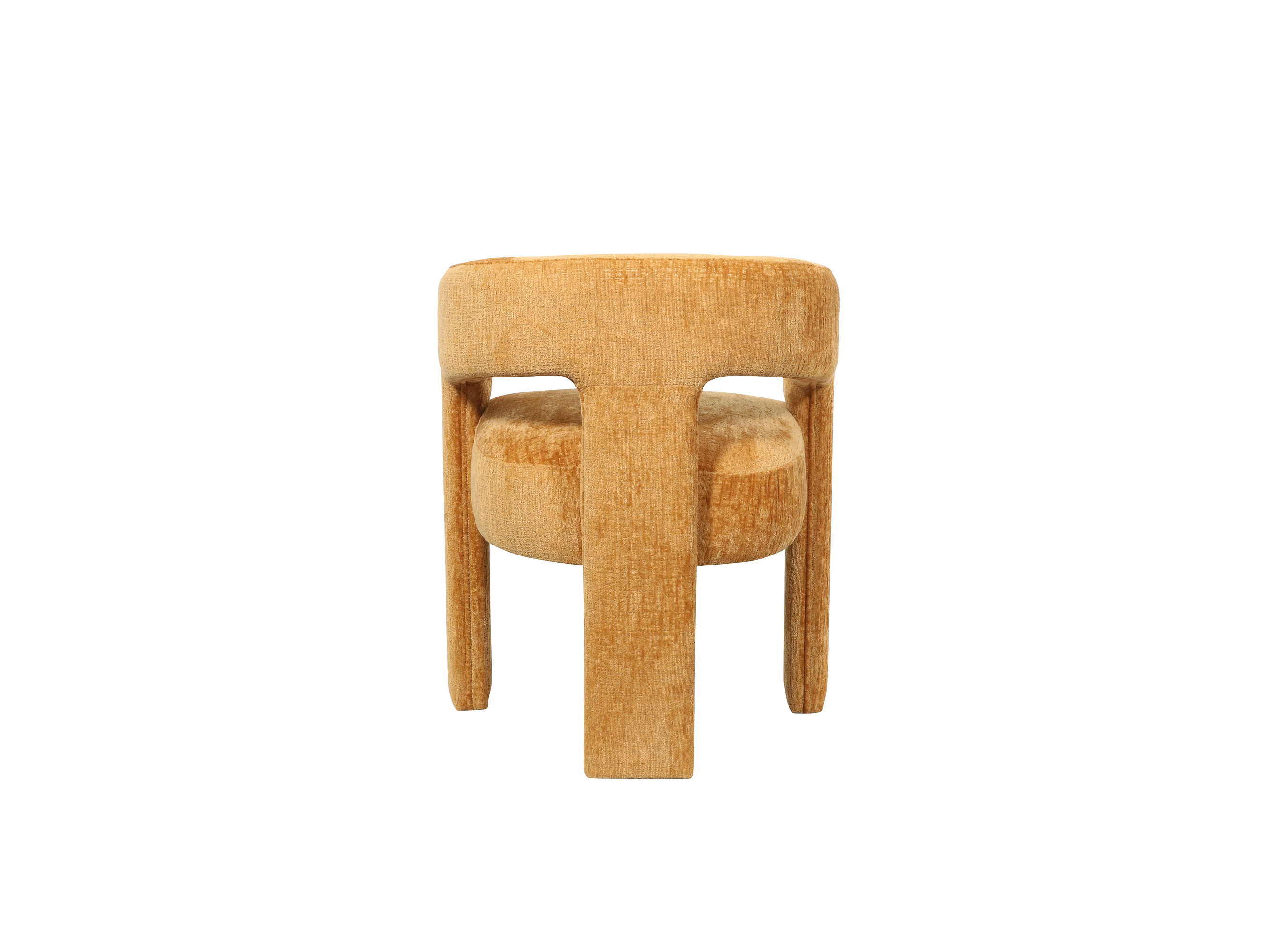 Minkšta kėdė LEITH, aukso oranžinė, 62x58x75 cm